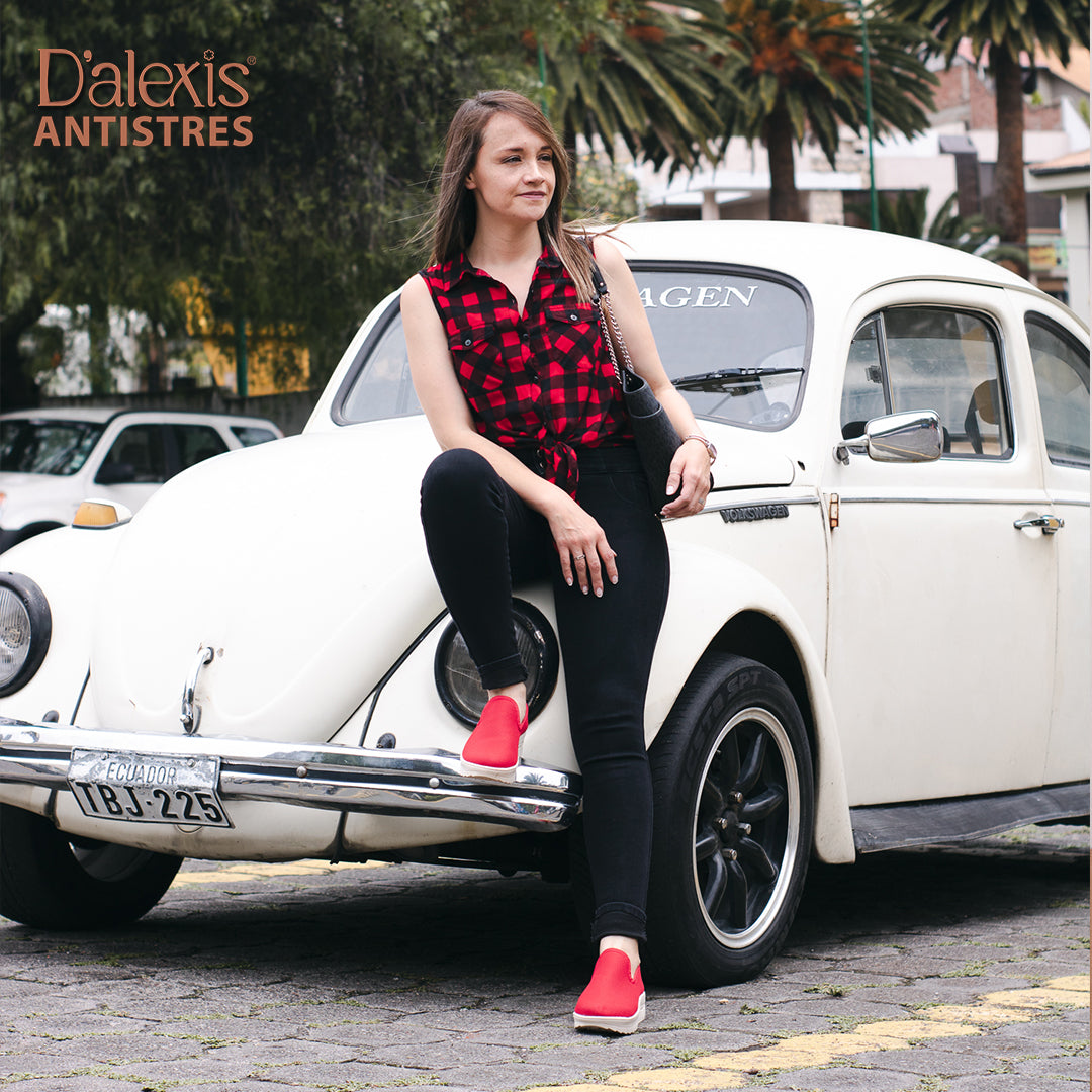 DP53 Rojo – Taco Magnolia y Comodidad Diaria